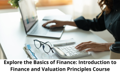 Explore the Basics of Finance: Introduction to Finance and Valuation Principles Course